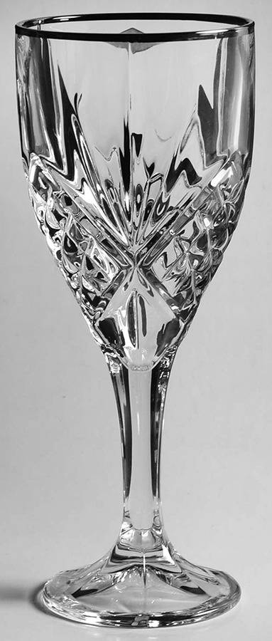 Dublin (Platinum Trim) Wine Glass by Godinger-1