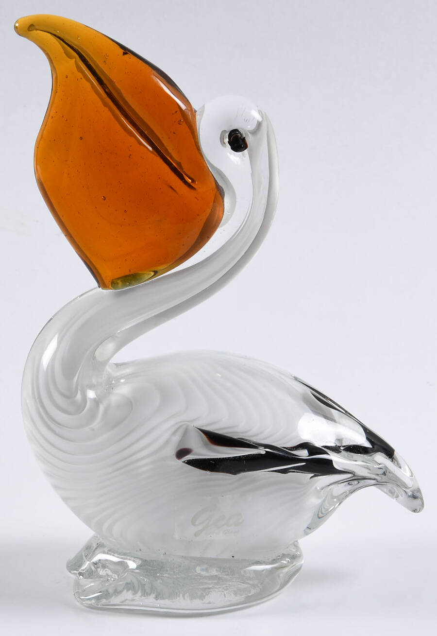 Animals and Figurines Pelican by GCA Art Glass-1