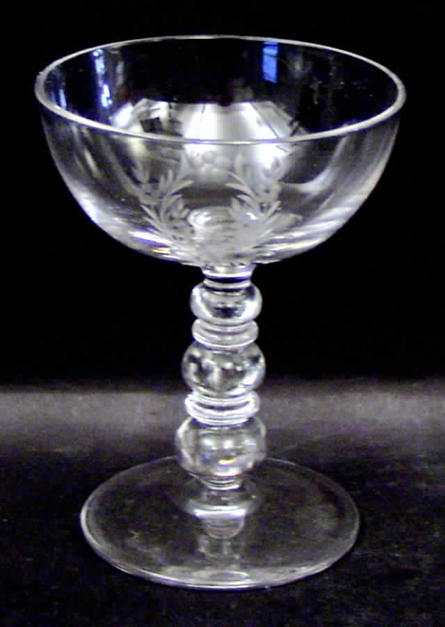 Betsy Ross Champagne/Tall Sherbet by Hope Glass-1