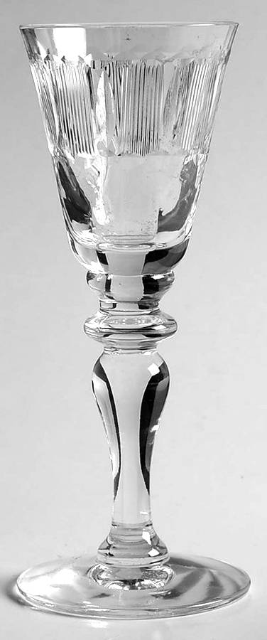Sheraton Border Cordial Glass by Hawkes-1