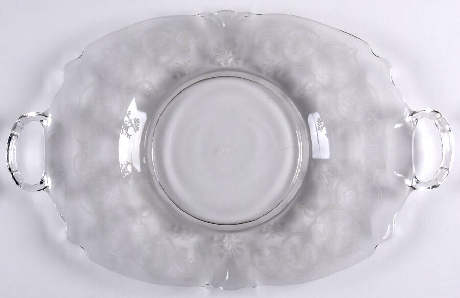 Formal Chintz Clear (Stem 3389) Sandwich Plate by Heisey-1