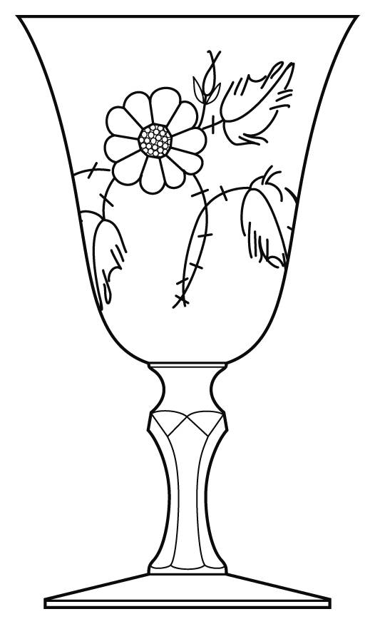 Primrose Water Goblet by Heisey-1