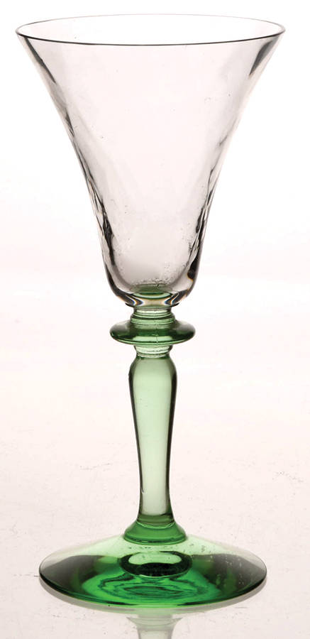 Trojan Green (Stem 3366, No Etch) Wine Glass by Heisey-1