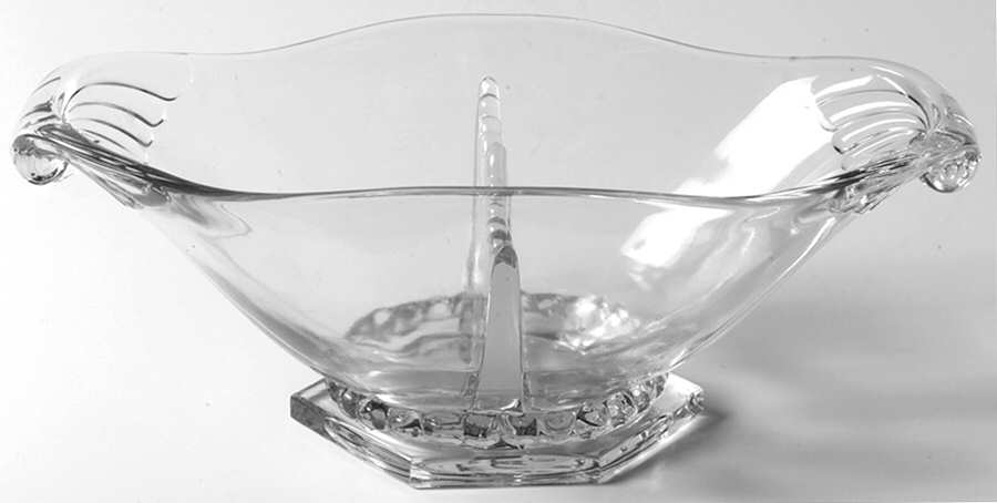 Gascony Clear Divided Mayonnaise, Bowl Only by Heisey-1