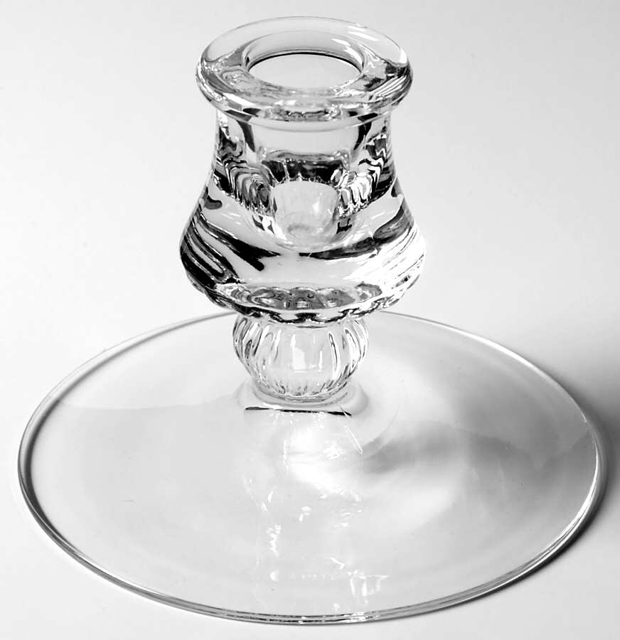 Mercury Clear 3" Single Light Candlestick by Heisey-1