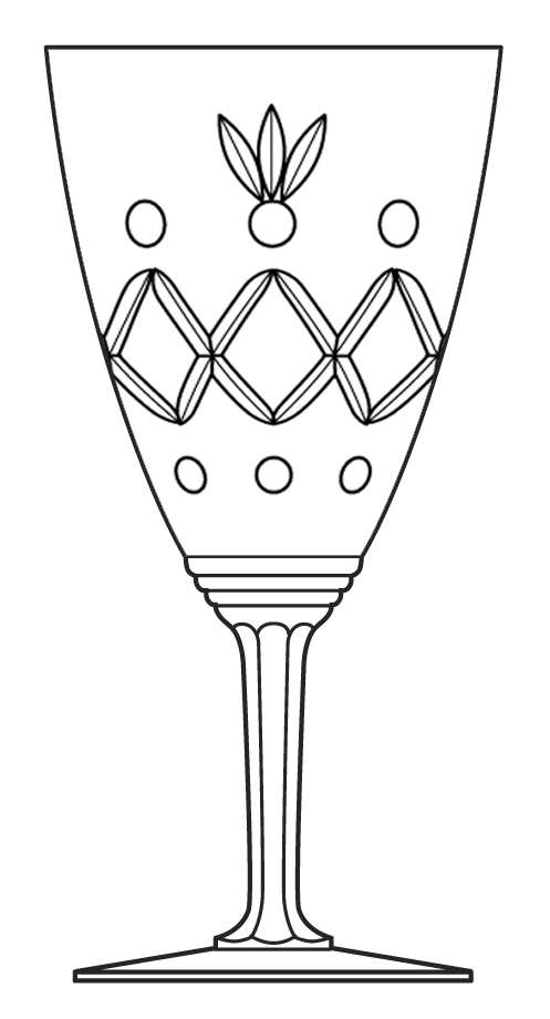 Barcelona (3350) Water Goblet by Heisey-1