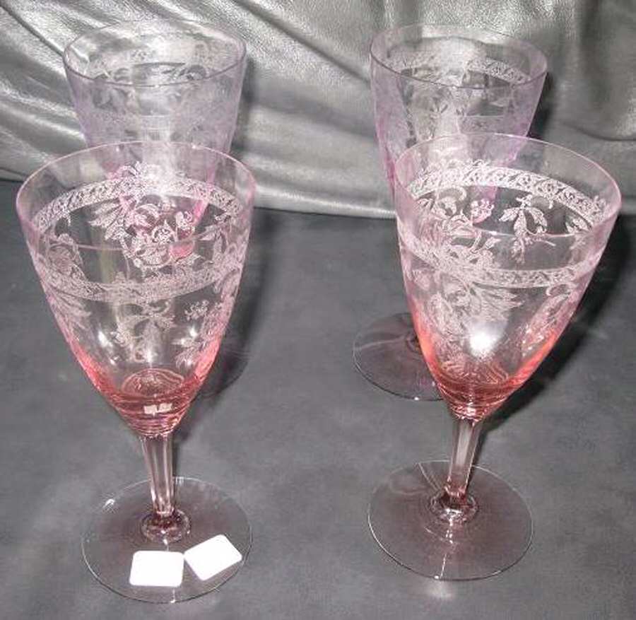 Frontenac Hawthorne Water Goblet by Heisey-1