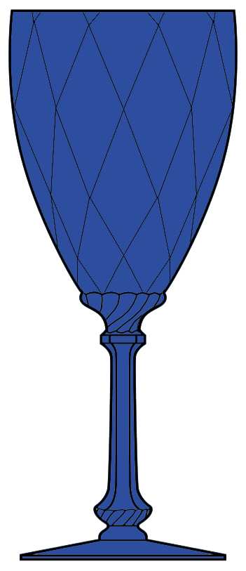 Old Dominion Cobalt Water Goblet by Heisey-1