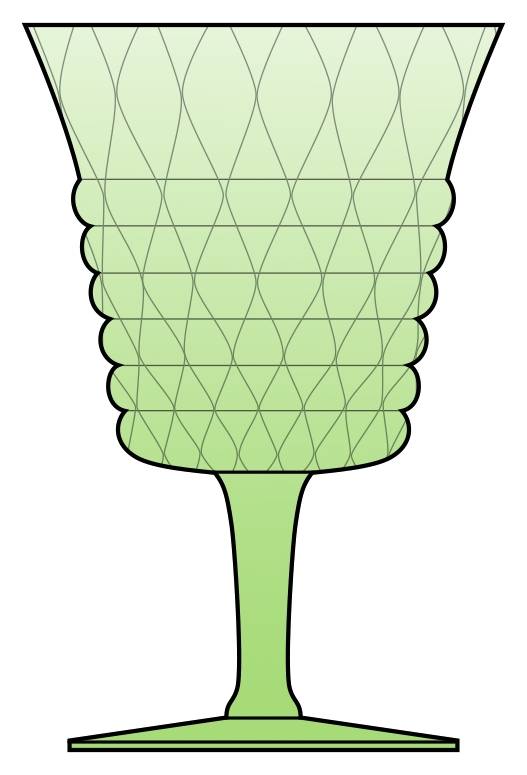 Plateau Green Water Goblet by Heisey-1