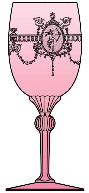 Diana Pink (Stem 3357) Water Goblet by Heisey-1