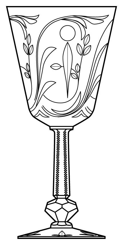 Madeira (Stem #4085) Water Goblet by Heisey-1