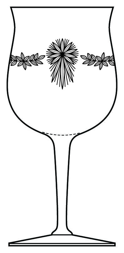 Polished Star Water Goblet by Heisey-1