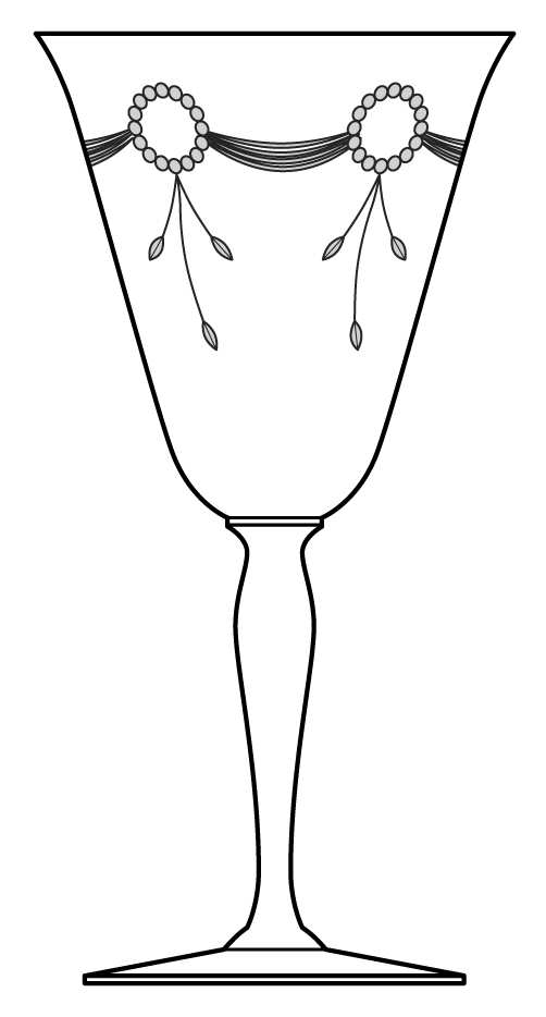 Greenbriar (Stem #3336) Water Goblet by Heisey-1