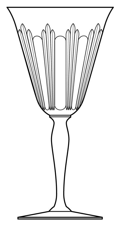 Palisade (Stem #3336) Water Goblet by Heisey-1