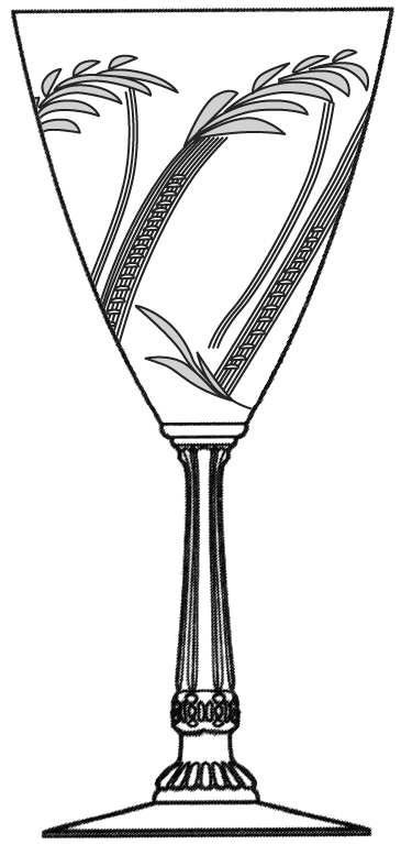 Palmetto (Stem #3389) Water Goblet by Heisey-1