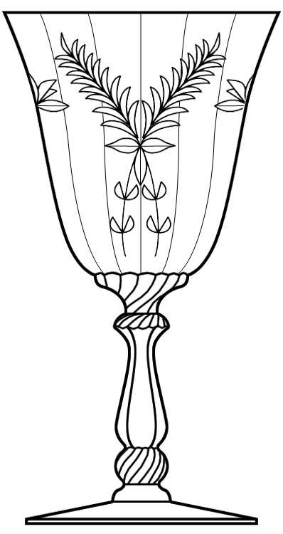 Bavaria Water Goblet by Heisey-1