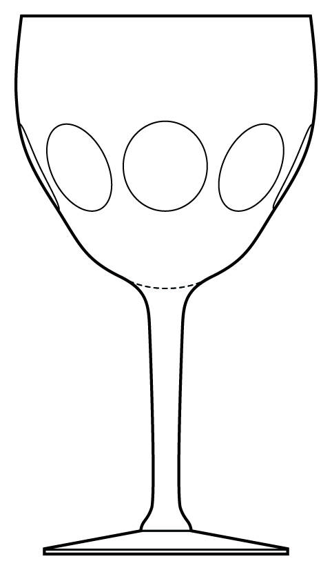 Polished Punties Water Goblet by Heisey-1