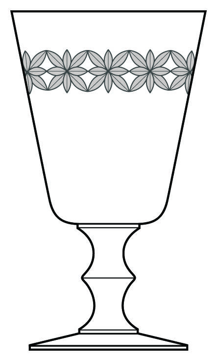Star Waterford Water Goblet by Heisey-1