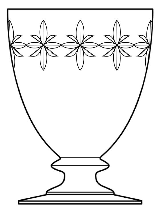 Bandoleer Water Goblet by Heisey-1