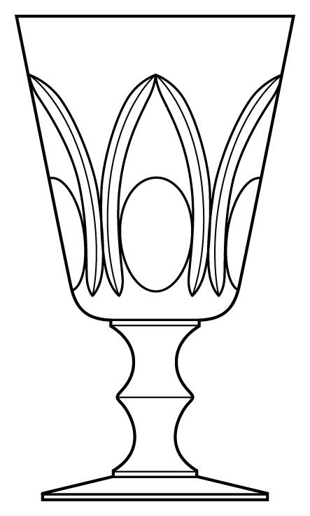 Gothic Water Goblet by Heisey-1