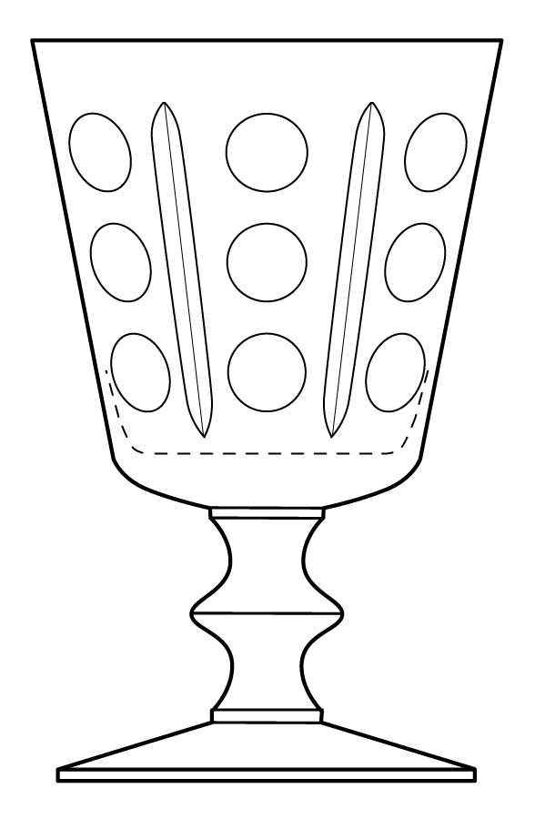 Yorktown Water Goblet by Heisey-1