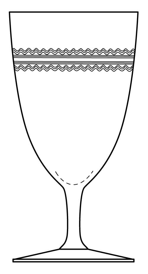 Ric Rac Water Goblet by Heisey-1