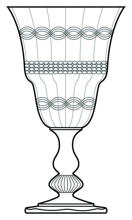 Dresden Clear (Stem 3394) Water Goblet by Heisey-1