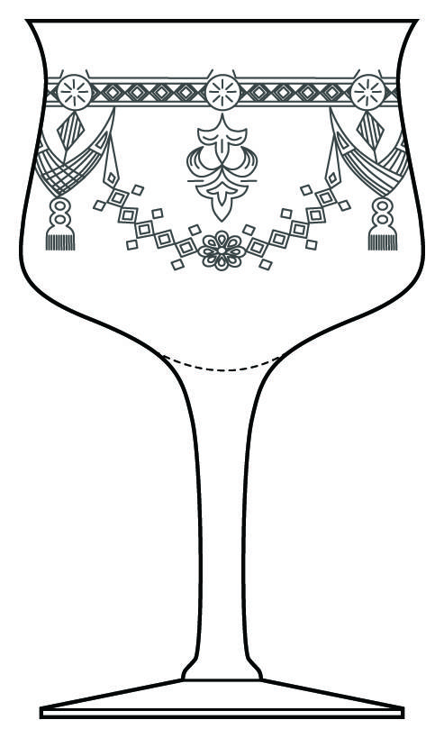 Zeus (Stem 3312, Etch) Water Goblet by Heisey-1