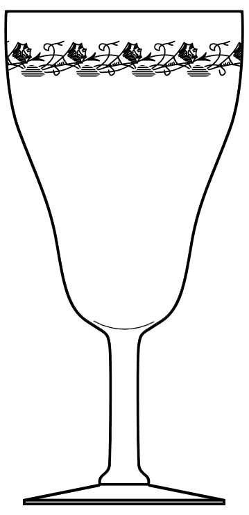 Morning Glory (Stem 3317) Water Goblet by Heisey-1