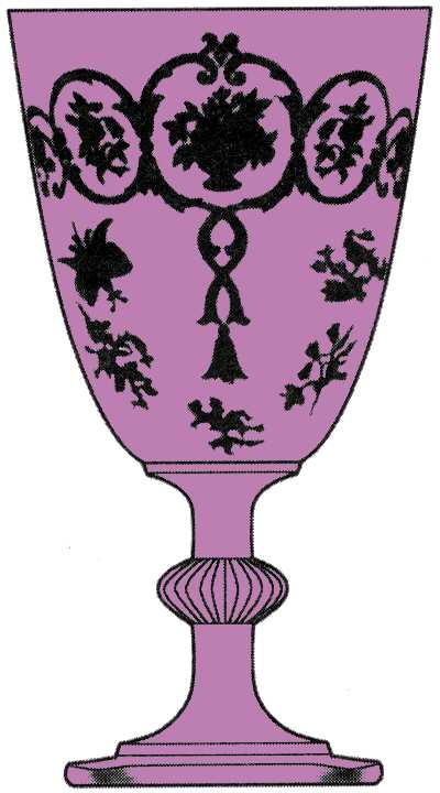 Formal Chintz Alexandrite (Stem 3390) Water Goblet by Heisey-1