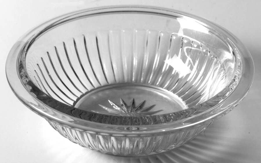 Narrow Flute with Rim Clear (Line 472) 4" Nappy by Heisey-1