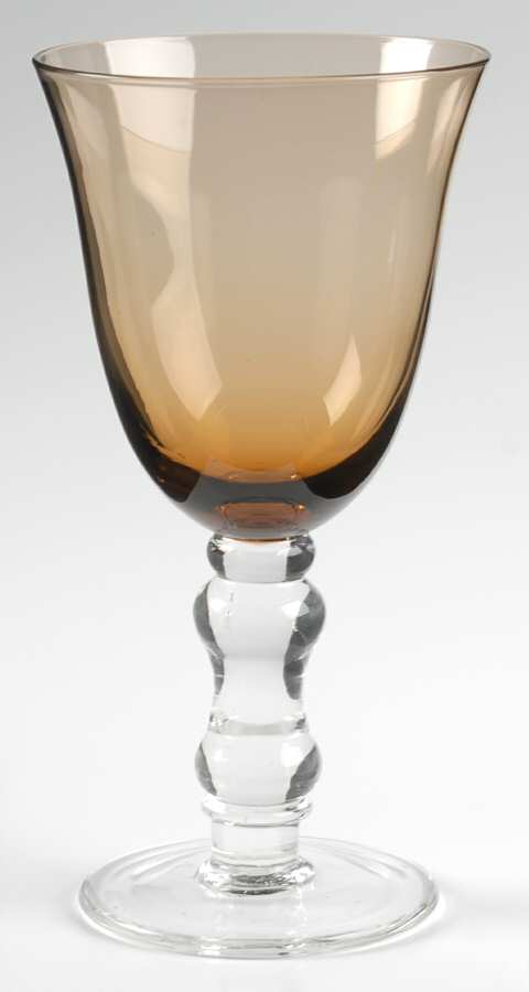 Soho Amber (Plain) Water Goblet by Home Essentials-1