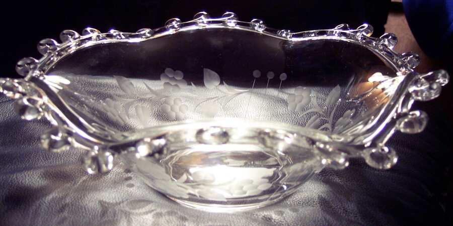 1540-3 11" Round Crimped Bowl by Heisey-1