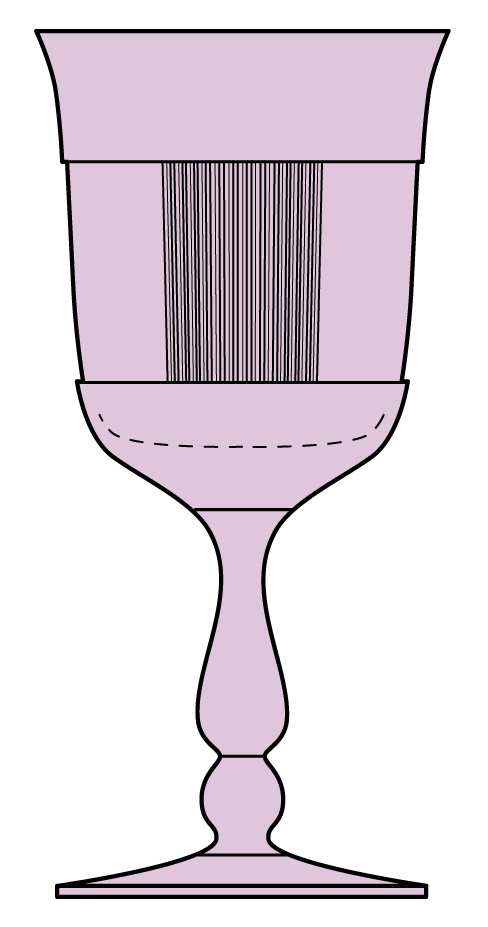 Pleat and Panel Hawthorne Water Goblet by Heisey-1