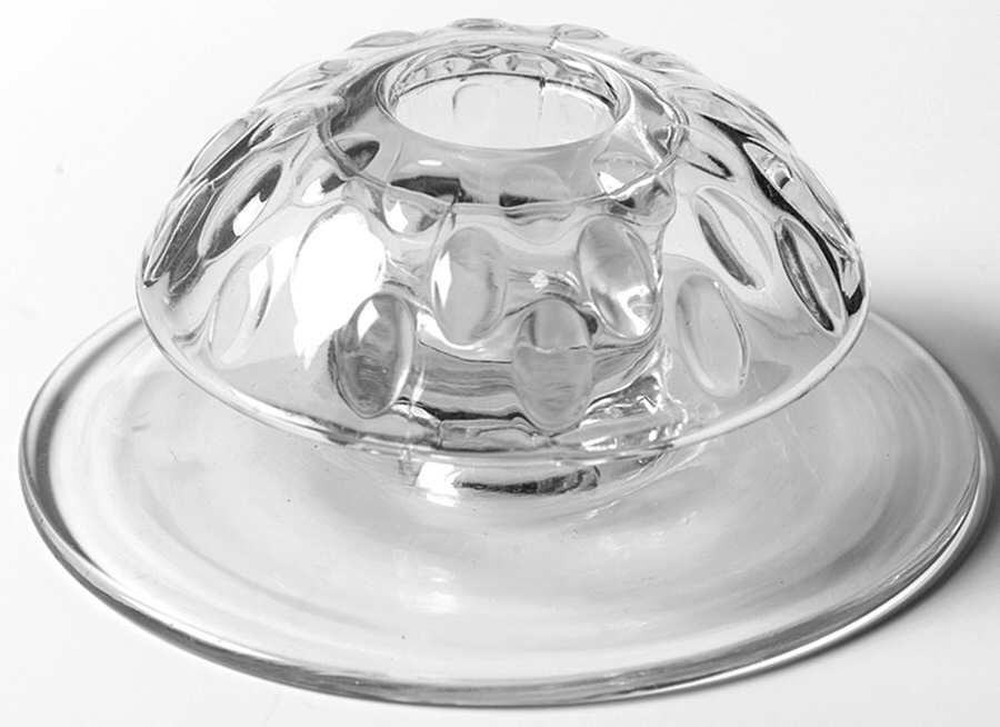 Raindrop Clear (Line 1205) Single Light Candlestick by Heisey-1