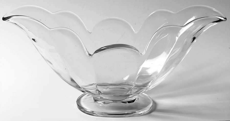 Droop Clear (Line 1569) 11" Oval Vase by Heisey-1
