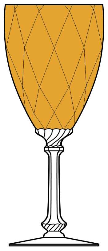 Old Dominion Marigold (Marigold Bowl) Water Goblet by Heisey-1