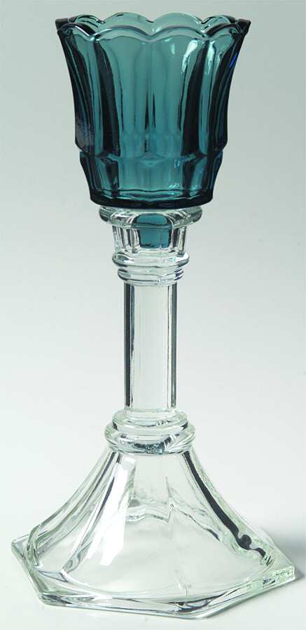 Candle Holders and Votives Blue Votive Candleholder by Homco-1