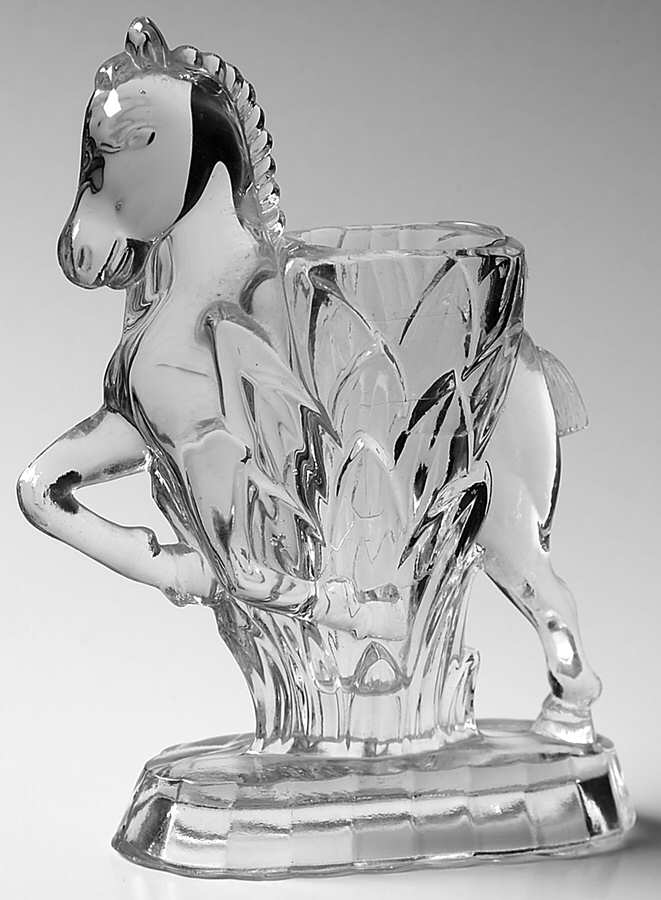 Animals & Figurines Large Horse Vase by Haley Glass Co-1