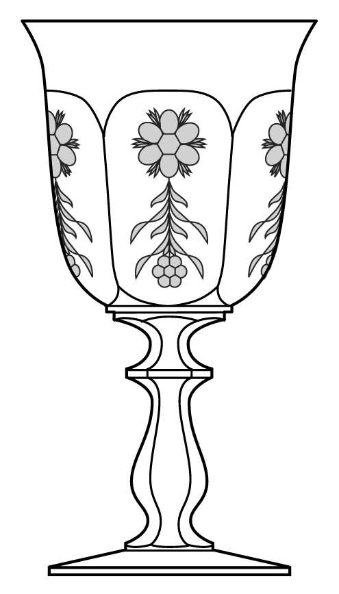 341-1 Water Goblet by Heisey-1