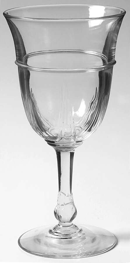 Galaxy Clear Water Goblet by Heisey-1