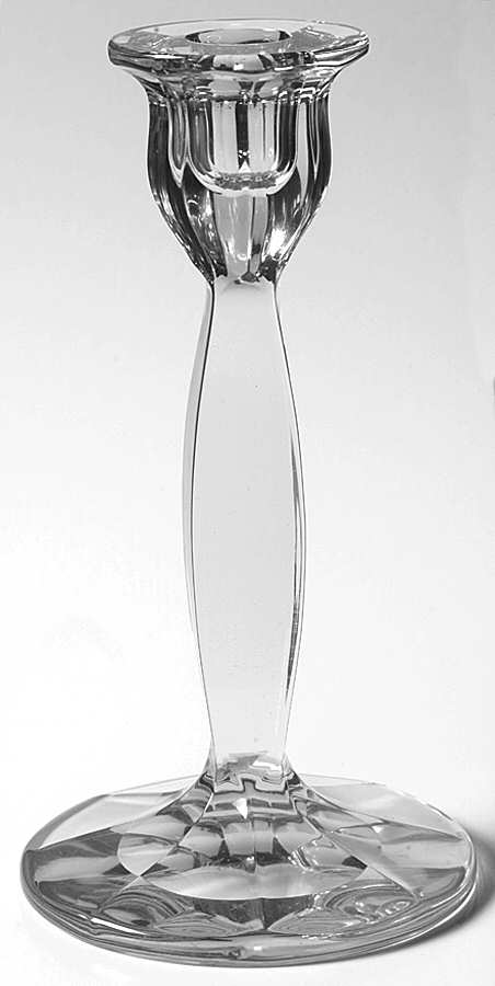 Sanford Clear 7" Single Light Candlestick by Heisey-1