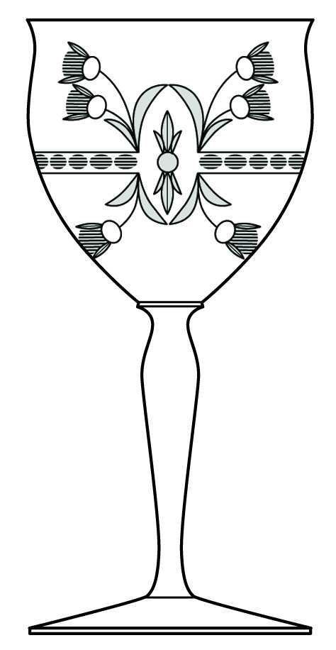 Balboa (Stem 3330) Non Optic Water Goblet by Heisey-1