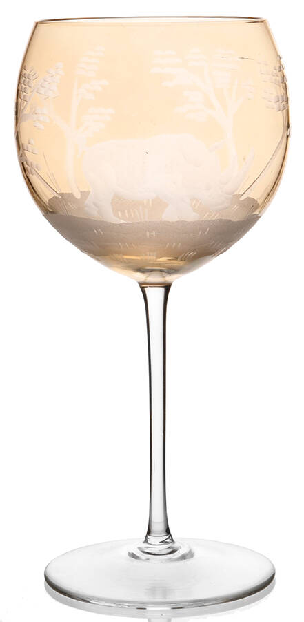Animal Kingdom Amber Water Goblet by Home Essentials-1