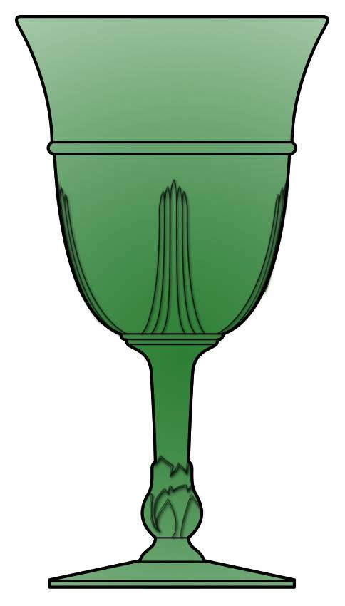 Galaxy Green (Moongleam) Water Goblet by Heisey-1
