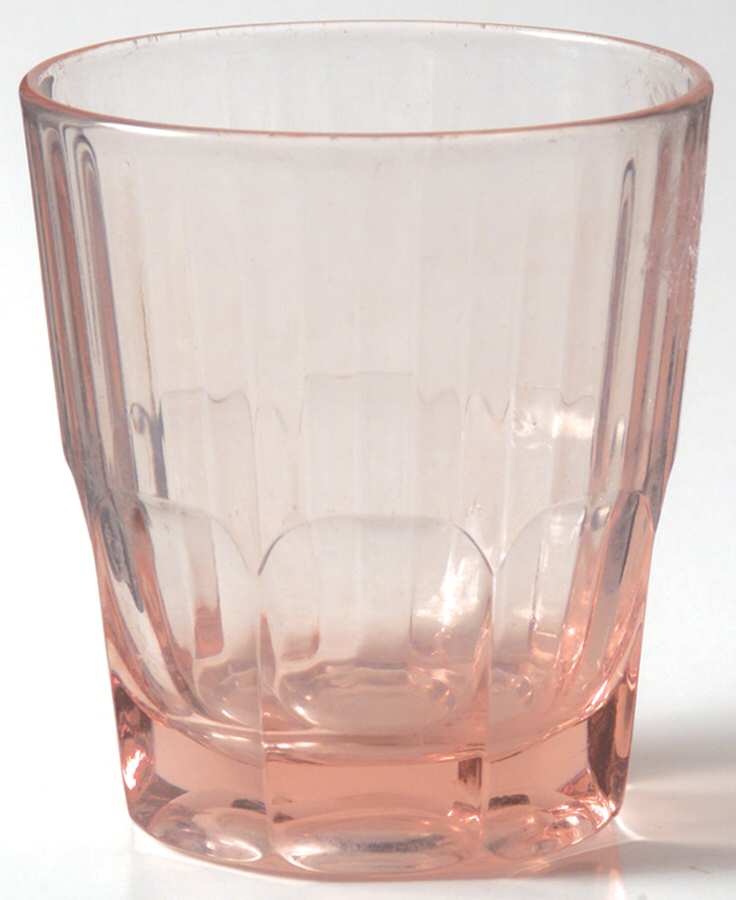 Toddy Flamingo (Pink) 6 Oz Flat Tumbler by Heisey-1