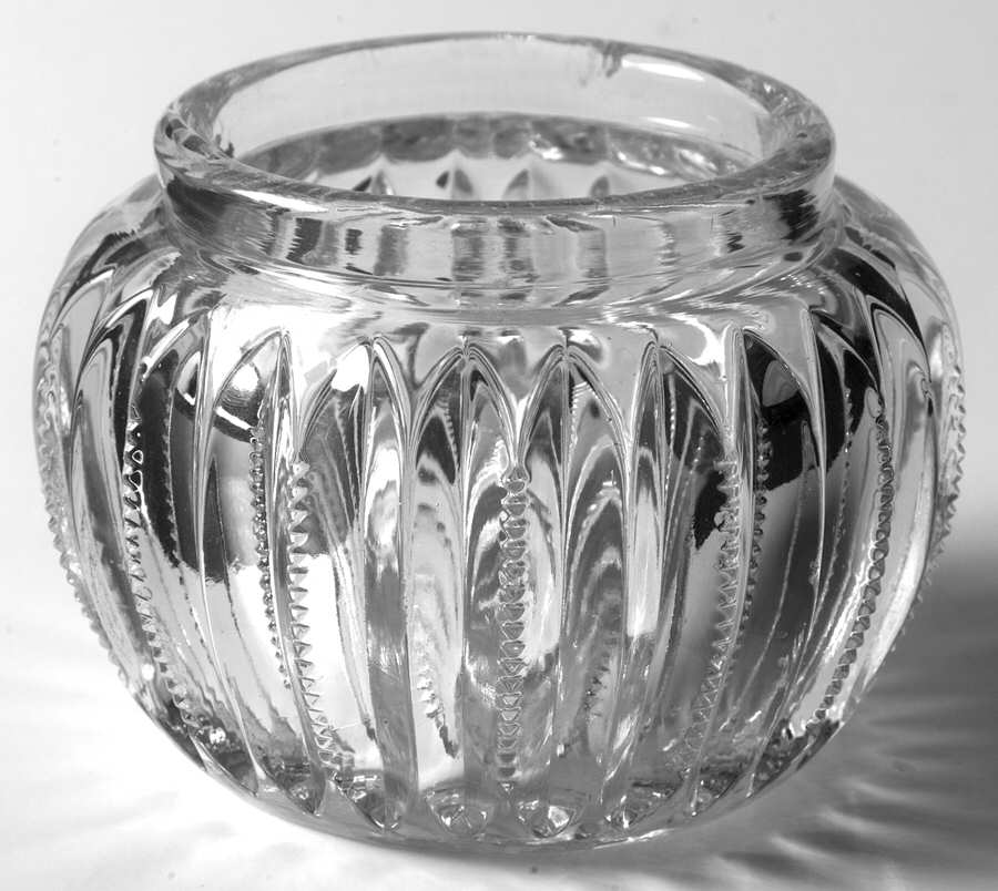 4 Clear Round Puff Box No Lid by Heisey-1
