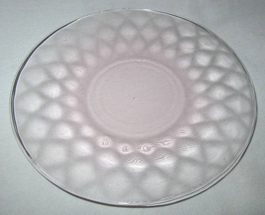 Thin Hawthorne (Diamond Optic) 7" Salad Plate by Heisey-1