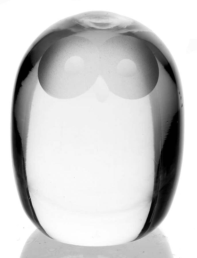 Animals & Figurines Paperweight-Owl - No Box by Hadeland of Norway-1