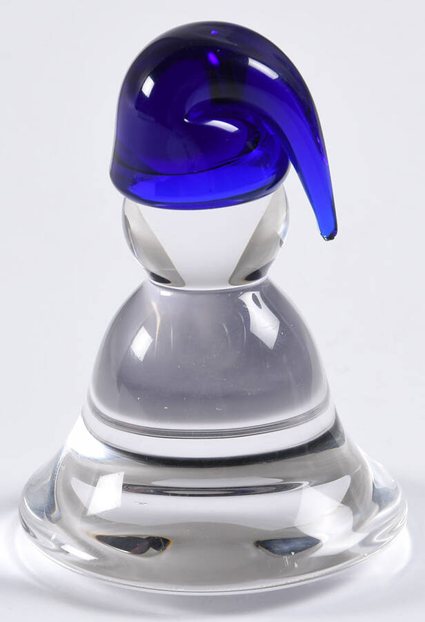 Animals & Figurines Paperweight-Elf Gnome Blue - No Box by Hadeland of Norway-1